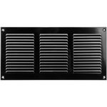 Vent Systems 12'' x 6'' Inch (Overall Dimensions) - Black - Air Vent Duct Cover Metal Return Grill with Built in Pest Guard Screen HVAC Vent Duct Cover for Home Improvement
