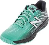 New Balance Women's 796 V2 Hard Court Tennis Shoe, Summer Jade/Black/Silver, 5 UK