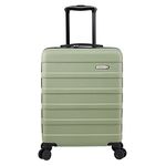 Cabin Max Anode 55x40x20cm Cabin Luggage - Lightweight, Hard Shell, 8 Wheels, Combination Lock (Bodo Green, 55 x 40 x 20 cm 40l)