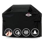 Grillman Grill Cover Gas BBQ Cover fits Weber BBQ, Brinkmann, Char Broil, Outback & more - Large BBQ Cover Waterproof, Heavy Duty, Windproof, Rip-Proof & UV Resistant (152 L x 71 W x 112 H cm, Black)