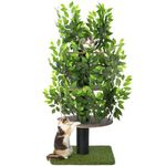 Cat Tree for Climbing, Hiding and Sleeping - Patented Scratching Post for Indoor cats with Interchangeable Leaves - Multilevel, Easy to Assemble - Pet-Safe Materials, Durable and Sturdy Construction