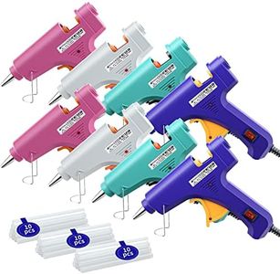 Mini Hot Glue Gun Set for Class Project, Small Glue Gun Kids Hot Melt Arts Craft DIY Glue Gun for Crafts School DIY Arts Home Quick Repairs (Multicolored 8 Pieces)