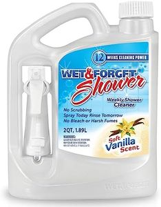 Wet & Forget Shower Cleaner Spray Multi-Surface Weekly Application Requires No Scrubbing, Bleach-Free Formula, Ready to Use, Vanilla Scent, 3 Months of Cleaning, 64 Fluid Ounces, 1 Pack