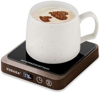 VOBAGA Coffee Mug Warmer & Candle Warmer Plate for Office Home Use with 5 Temperature Settings, Coffee Warmer with Digital Display Auto Shut Off for Heating Coffee, Cocoa, Milk, for Gift(No Cup)