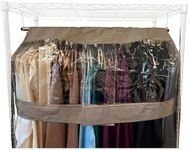 Garment Cover for Closet Rod and Po