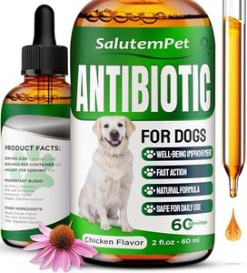 Dog Antibiotics | Natural Antibiotics for Dogs to Help with Infections, Cough, Allergies | Dog UTI Treatment for All Breeds | Puppy & Dog Itch Relief | No GMOs | 2 Oz