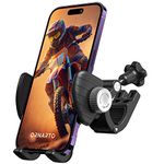 ORNARTO Bike Phone Holder Mount, 360° Rotatable Motorcycle Bicycle Phone Mount, Cell Phone Holder Handlebar Clamp for Scooter/Bike, Compatible with iPhone, Samsung, 2.17~3.54" Wide Phones, Black