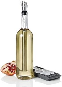 AdHoc Icepour Wine Chiller and Pourer - 3-in-1 Wine Pourer, Aerator & Chiller - Chilled Wine Accessory - Stainless Steel Wine Pouring Equipment & Refillable Silicone Ice Stick Tray
