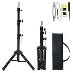 Neverland Beauty Tripod Adjustable 31.5-55.1in Hairdressing Training Stand anikin Mannequin Head Holder Black