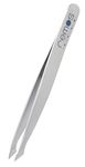 REMOS Combination Tweezers Stainless Steel 9.5cm - for splinters & Hair - Satin
