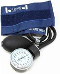 Dixie EMS Deluxe Infant Aneroid Sphygmomanometer Blood Pressure Set W/Infant Cuff, Carrying Case and Calibration Tool Latex Free – Navy