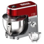 INALSA Stand Mixer 1500W |Digital Preset Option|100% Pure Copper Motor| 5.3L & 3L SS Mixing Bowl|Metal Gears for Extra Durability |Accessories Included| Dishwasher Safe -Mix Master Plus