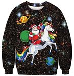 PNKJ Unisex Funny Ugly Christmas Holiday Party Sweatshirts 3D Print Novelty Tops Pullovers for Men and Women,XXL