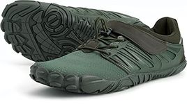 Joomra Women's Minimalist Trail Running Barefoot Shoes | Wide Toe Box | Zero Drop, B_army Green, 6.5-7