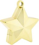 Gold Star Electroplated Balloon Weights (6 oz.) - Pack of 1 - Perfect for Events & Parties