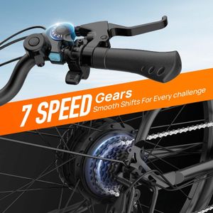 URLIFE 26" Electric Mountain Bike – Black