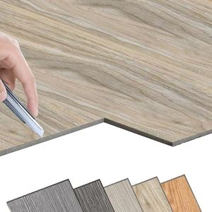FIVMEN W38 Lot de 36 revêtements de sol en PVC autocollant 5 m² - Carreaux de sol - Aspect bois - Carrelage en vinyle - Pour cuisine, salle de bain et salon