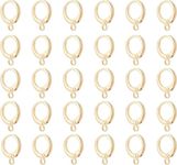 Dhruv Crafts 25 pcs Brass French Earwires Hooks Round Leverback Earring Hooks Earring Components Accessories for DIY Jewelry Making Craft Supplies Decoration