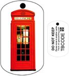 AllCachedUp Red Phone Box UK Travel Tag (Travel Bug) Geocaching Trackable Tag Unactivated