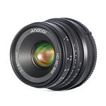 Andoer 25 mm F1.8 APS-C Camera Lens with Manual Focusing for Sony E-Mount Mirrorless Cameras A7III/A9/NEX 3 3N/NEX 5 5T 5R/NEX 6 7/A5000/A5100/A6500/A6400/A6300/ A6100/A600 0
