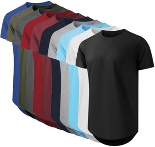 LemonVibe 10 Pack Men's 3XL-8XL 3 Pack Big and Tall T-Shirts Casual Stretch Short-Sleeve Tee for Men 5XL