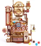 ROKR 3D Puzzles for Adults-Wooden Marble Run Chocolate Factory, Brain Teaser Model Building Kits for Adults to Build, Desk Decor for Boys Ages 14+