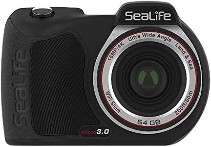 SeaLife Micro 3.0 64GB, 16mp, 4K Underwater Camera for Underwater Photography and Video, Easy Set-up, Wireless Transfer; Includes case, Wrist Strap (New Edition 2021)