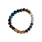 rocksmins Bracelet for Gemini (Mithun) Zodiac Sign Natural Original Crystal Real Stone Reiki Crystal Healing Positive Energy Attraction Stylish for Men Women Boy Girl Unisex 8mm Beads Stretchable