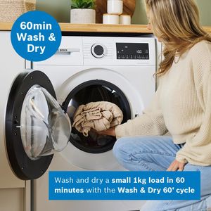 Bosch Series 6 Washer Dryer 10.5kg – Front Load, White