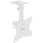 VIVO Manual Flip Down 20 to 37 inch TV Mount, Folding Pitched Roof Ceiling Mounting for Flat TV's and Monitors, White, MOUNT-M-FD37W