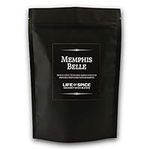 Life of Spice Memphis Belle BBQ Rub | All Purpose American Spice Rub for Meat, Fish and Veg | Large Pack (175g) with Recipe Card | Paprika, Mustard and Chipotle | Authentic Tennessee BBQ Rub for Ribs