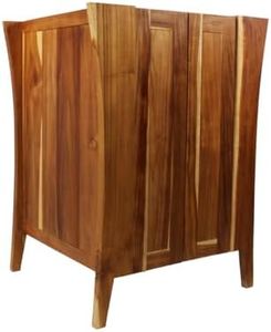 EcoDecors, 24 ", Curvature, Teak Bathroom Vanity, Wood Bathroom Vanities, Bathroom Vanity Cabinet, Vanity Bathroom, Bath Vanity, Teak, Soft Close Drawers, Wood Vanity, Compatible Vessel or Bowl Sink