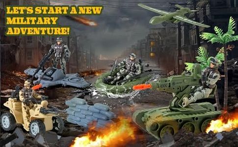 Military Base Toys Set Including Army Vehicles, Army Men Action Figures and Weapon Gear Accessories Military Combat Toys