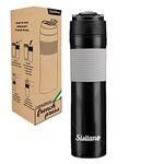 Portable French Press Coffee Maker With Tumbler Mug For Travel. Brew Perfect Coffee With Our Mini French Press Plunger (11.8 Oz). Great for Camping, Backpacking, Commuters and Your Office