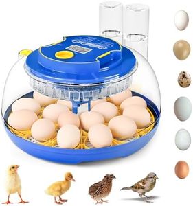 18-36 Eggs Incubators for Hatching Eggs with Automatic Egg Turning and Humidity Control, for Chicken, Duck, Quail, Goose, Parrot Eggs - 360° View for Farm, Classroom, Home Use
