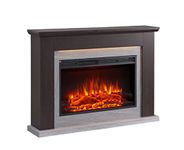 FLAMME Ingleton Fireplace with 48" surround with 2kW Fireplace Heater Espresso Oak Multiple Colours Available