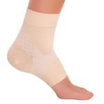 Zensah Plantar Fasciitis Compression Foot Sleeve Plantar Fasciitis Sock, Beige, Medium