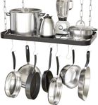 (Ceiling) - JackCubeDesign decorative kitchen ceiling- mount pot pan rack/hanger/storage organiser with 8 hooks - MK397B