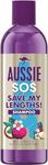 Aussie Shampoo SOS Save My Lengths Vegan Shampoo, Damaged Hair Treatment Emergency Rescue For Long and Damaged Hair In Peril, Hair Repair Treatment With A Blend Of Australian Superfoods, 290ml