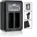 JJC EN-EL14 EN-EL14a Battery Charger USB Dual Slots for Nikon D5600 D5500 D5300 D5200 D5100 D3500 D3400 D3300 Coolpix P7800 P7700 P7100 P7000, Replaces Nikon Charger MH-24, with 40cm Extension Cable