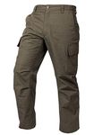 LAPG Men's Core Cargo Tactical Pants, Lightweight & Durable Ripstop Cargo Pants for Men, Stretch Waistband CCW Pants, Sierra, 34W x 32L