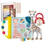 Sophie la Girafe - Baby Box Gift Set, Early Learning Baby Book, Sophie la Giraffe Teething Toy and Hand Rattle - for Newborn Baby 0m+