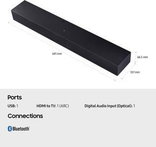 Samsung 2-Channel Soundbar – Compact Home Audio Speaker