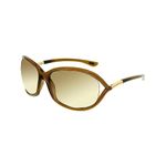 Tom Ford Women's Gradient FT0008-692-61 Brown Oval Sunglasses