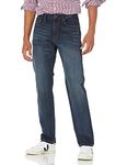 Amazon Essentials Men's Athletic-Fit Stretch Jean, Dark Wash, 42W / 30L