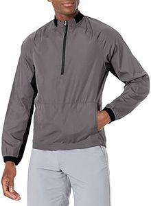 Charles River Apparel Men's Bunker Windshirt, Grey/Black, Large