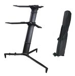 Softline-Pro SP20 Double Keyboard Stand With Carry Bag (Black)