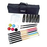 Hathaway Deluxe 6-Player Croquet Set Multi, 33.5" L x 9" W x 2.75" H