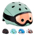 Hornit Kids Bike Helmet | Kids Helmet | Child Bike Helmet | Bike, Skateboard, Skating & Scooter Helmet | BMX Helmet Kids | Toddler Bike Helmet | Multi-sport Helmet | (Small, Military)