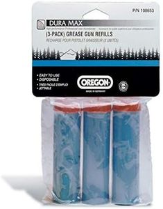 Oregon Chain Saw Grease Gun Refill Cartridges for 21939, 40469-A and 110534-3 Pack 108653